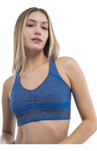 Sporty Wide Strap Microfiber Sports Top by Mora Sport 2042 1