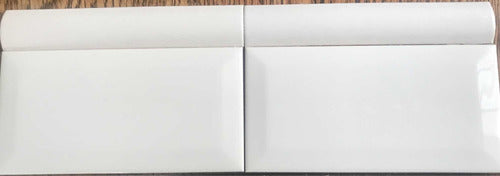 DECO Bathrooms and Kitchens Ceramic Trim 2.5 X 15 Cm in White / Unit 0