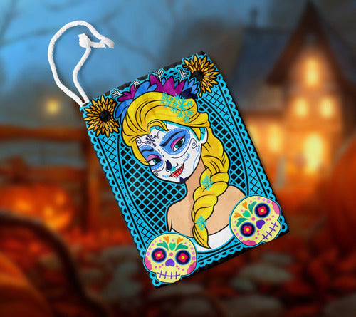 Diseños Plantillas Bolsas Bolsitas Halloween Princesas P153 6