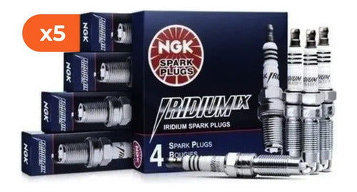 NGK Iridium Grade 7 BKR7EIX Spark Plug Kit x 5 for Audi S4 2.2 X5 0