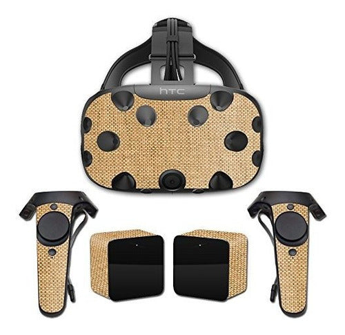 Mighty Skins Adhesive Decorativo Para HTC Vive Madera Tejido 0