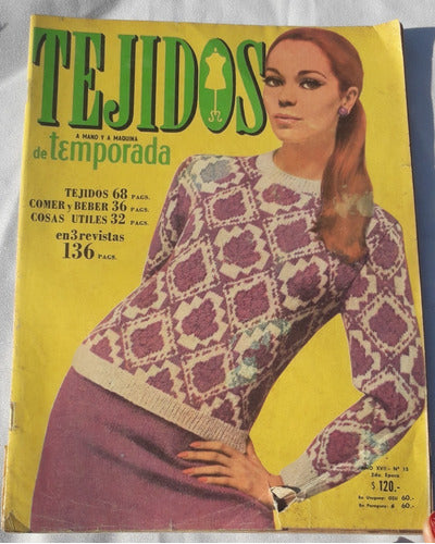 Revista  Antigua * Tejidos * De Temporada  N° 15 Año 1968 0