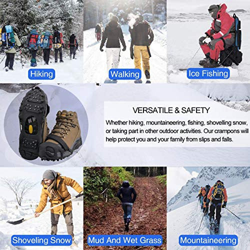 JSHANMEI Unisex XL Ice Crampons 5