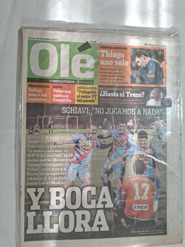 Olé. Arsenal Campeón. Lot of 4 Retro Newspapers 1