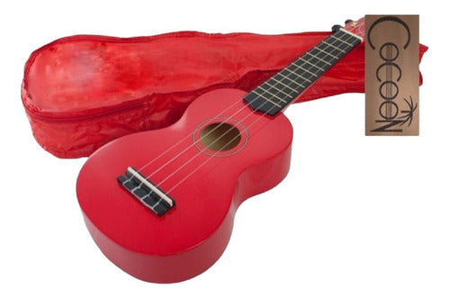 Cocoon Ukulele Soprano Red KUBW - BW - RD 6