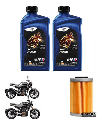 Husqvarna Kit Service 200 401 Filter + Elf 15w50 Oil Sia+ 0