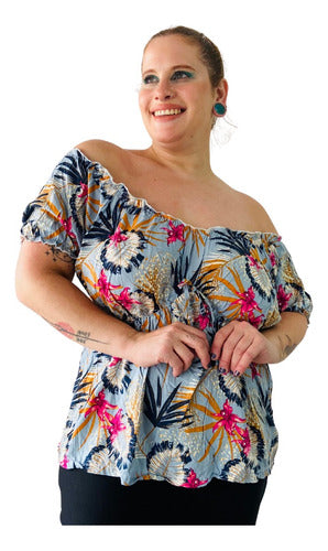 Floral Paisana Blouse Pili Plus Size Summer Specials 26