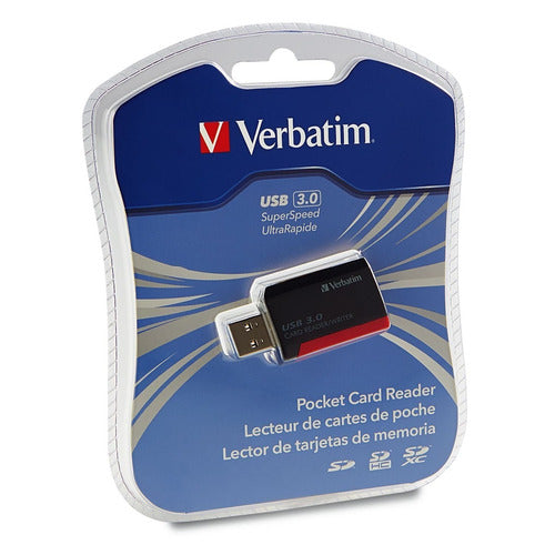 Verbatim Usb 3.0 Pocket Card Reader Black 3