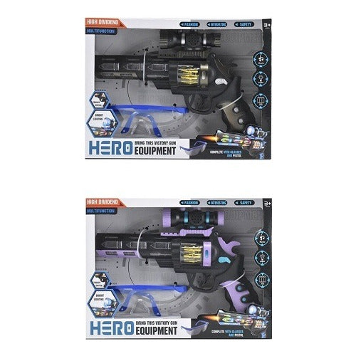 Hero Equipment Gun with Lights, Sounds, Scope, and Goggles 0