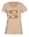 Salomon Remera Salomon Ss Tee Mujer Apricot Ice Heather 4