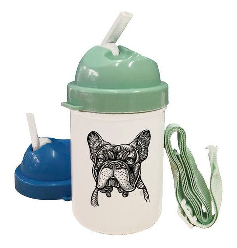 Tienda Cubik French Bulldog Drawing Flask 0