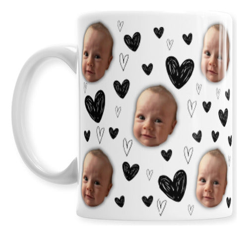 El Club de la Estampa Taza Día Del Padre Personalizada Collage Bebe 0