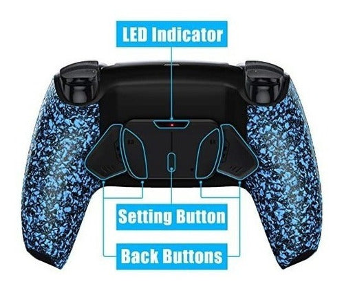 eXtremeRate 4 Extra Buttons for PS5 Controller Textured Blue 5