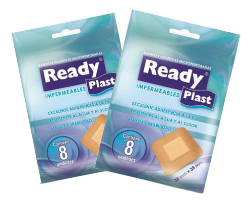 READYPLAST Curita Banda Adhesiva Cuadrada Pack X 16 Unds 0