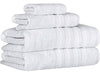 Towels Beyond - 4 Piece Luxury Cotton and Silk Bath Towel Set 0