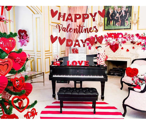 Banner De Feliz Día De San Valentín, Decoraciones De Fiesta 1