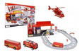 Weiye Fire Station Bus Truck Helicopter 21 Pieces 0