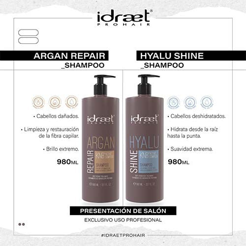 Idraet Pro Hair Argan Repair Shampoo 980 Ml 1