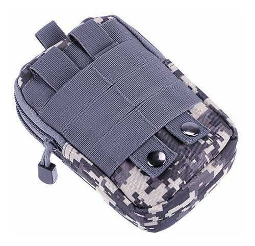 Riñonera Molle Edc Tactico Militar Porta Celular Acu 7