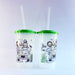 10 Personalized Transparent Souvenir Cups with Name 11