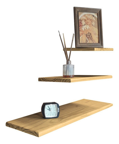 Sajo Slim Floating Shelf Kit 20x20 40x20 60x20 Wood 0