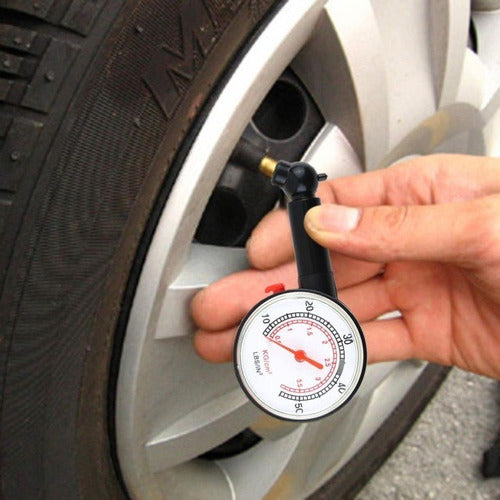 DIAL GAUGE Tire Pressure Gauge for Car, Motorcycle, Bicycle 3