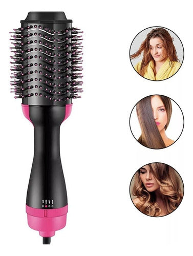 Cepillo Secador De Pelo Voluminizador Brushing 3 En 1 0