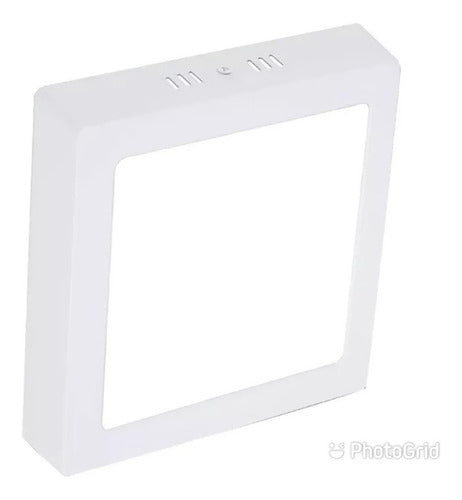 Led Panel Light Artefacto De Luz Led Cuadrado 12W Adosar Exterior Luz Fria 2