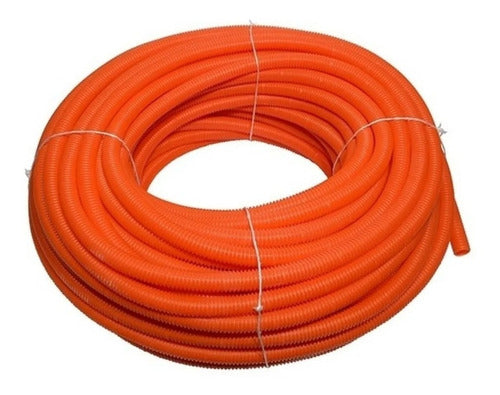 Conatel Rollox50 Metros Caño Corrugado 25mm Naranja Aprobado 0