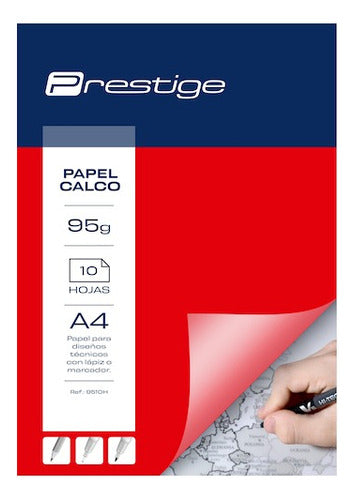 Papel Calco A4 Prestige 95g. Pack X10 Hojas Serviciopapelero 0