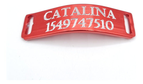 Medallas Para Perros Red Cat Passer Red 1 Cm Wide Collar 1