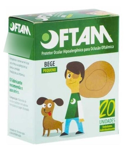 Kit C/10unidades Protetor Ocular Oftam Infantil - 50mmx62mm 0