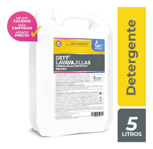 Liv Dety Neutral Degreasing Liquid Detergent 5L 0