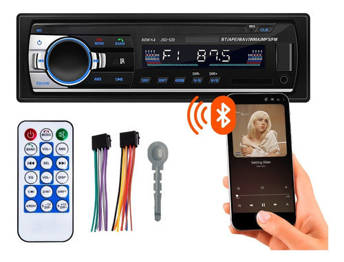 Car Stereo Bluetooth MP3 USB FM LCD Screen 0