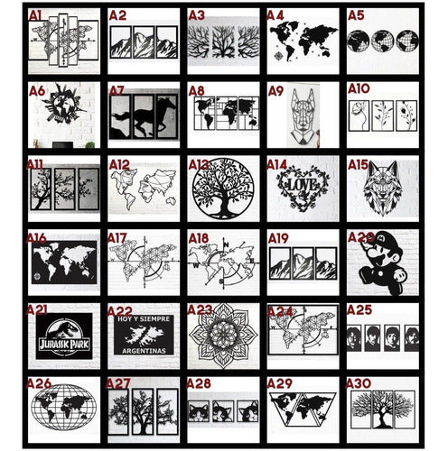 CUSPIDESHOP Map Sign Names Divisions + Pins 140x70cm MDF 6mm 5