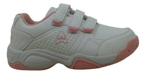 Addnice Beta Velcro White/Pink Kids Sneakers 23-30 Deporf 0