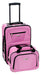 Rockland Vertical Fashion Softside Luggage Set, Pink 0