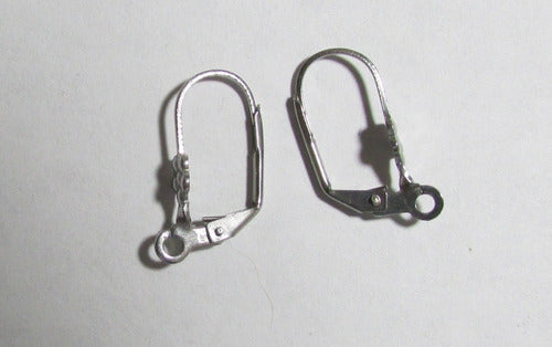 Bijou 12 Surgical Steel Closed Hooks with Flower Detail 1