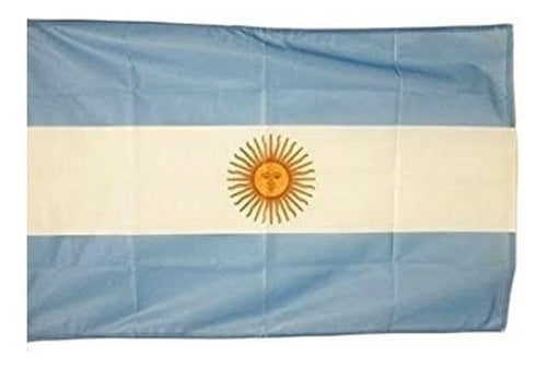 Bandera Argentina Con Sol Para Balcon 60x90cms Con 2 Sogas 0