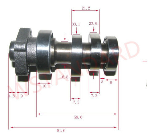 W Standard Arbol De Levas P/ Honda Cg Titan 150 / Xr 150 L W Std 1