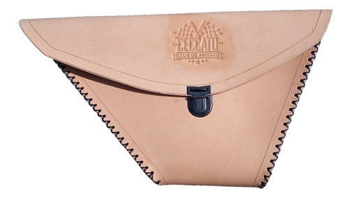 Handmade Leather Saddlebag Pouch Zanella Ceccato 150 Coffee 19