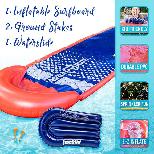 Franklin Sports Aqua Ride Kids Backyard Waterslide - Aqua Ride 1