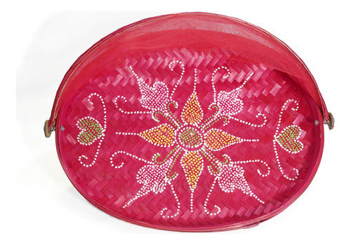 Oval Bread Basket with Tulip Lid 4