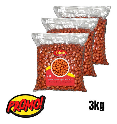 Amendoim Apimentado Casquinha Crocante 3kg Oferta Única 0