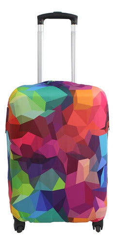 Explore Land Geometry Luggage Cover - M 0