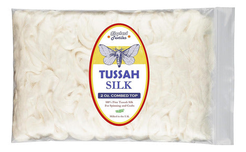 Hilo De Seda Tussah Natural Para Hilar Y Feltro 57gr 0