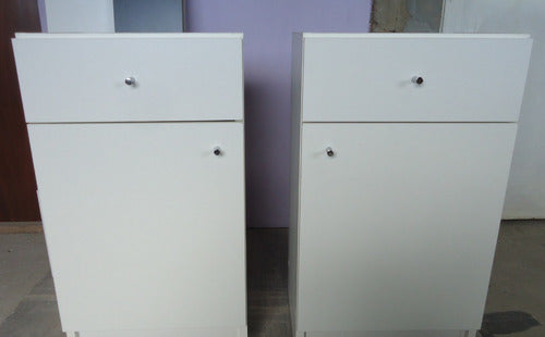 Muebleds Combo X 2 Bedside Tables Melamine With 1 Drawer 0