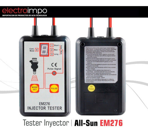 All-Sun Pulso De Inyección Tester Combustible EM276 12V 4