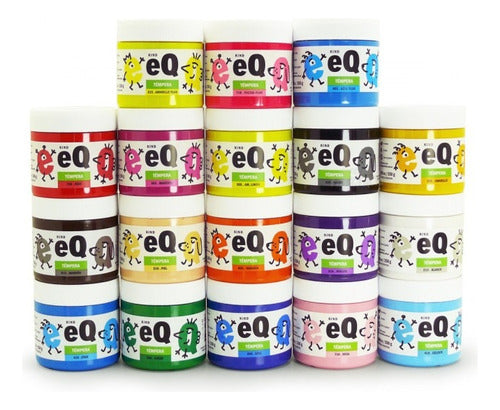 EQ Arte Tempera Escolar in 250-Gram Pots x 10 Units 0