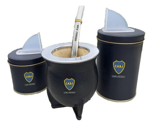 Rixon Regalos Mate Camionero y Latas Boca Juniors-Bombilla Grabada Gratis 0